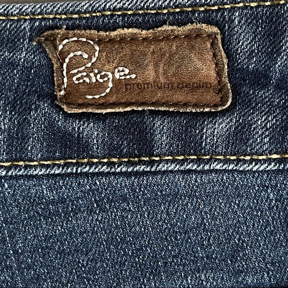 Paige Rising Glen Mid-Rise Dark Wash Bootcut Denim Jeans Women's Size 29 - Picture 5 of 8